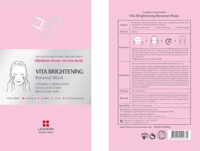 Image Of Cello Pack (Vita Brightening Renewal Mask Cello Pack)